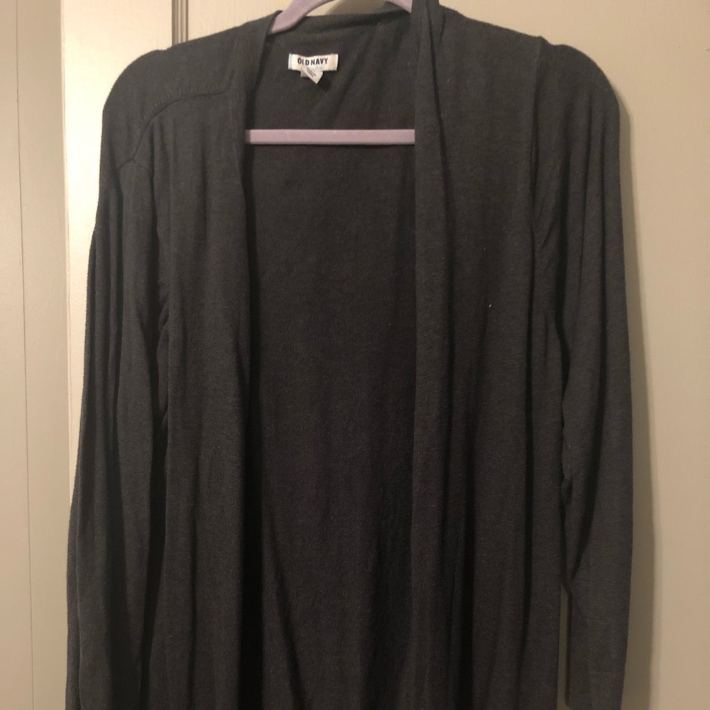 Old Navy Boyfriend Gray Cardigan